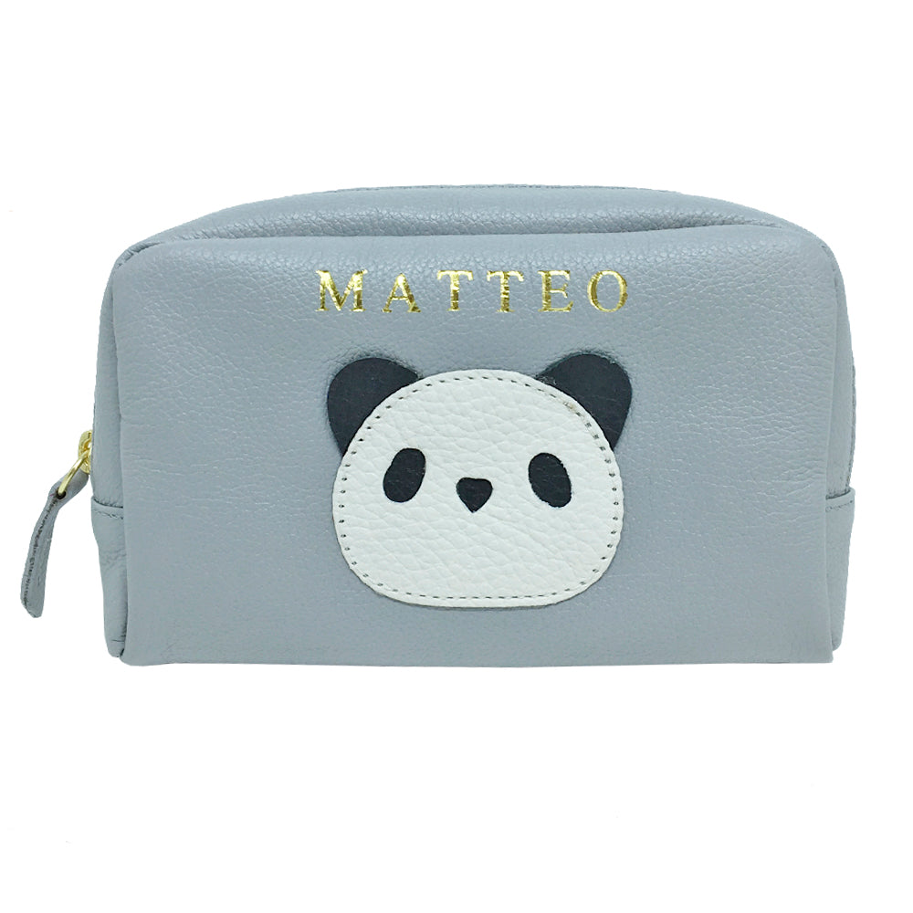 Necessaire Little Panda P em Couro Personalizado