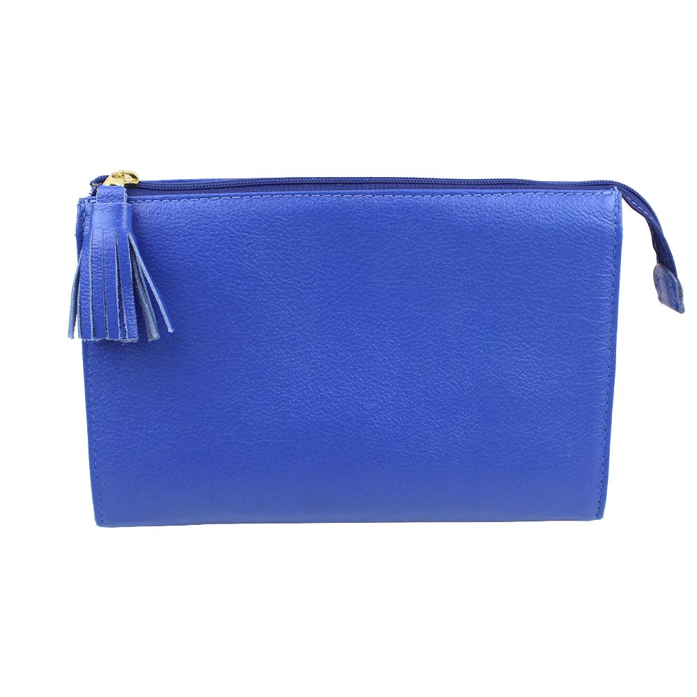 Necessaire Louise M Azul Cobalto Pronta Entrega