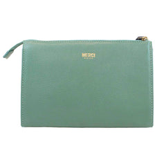 Necessaire Louise M Jade com Marinho Liso Pronta Entrega