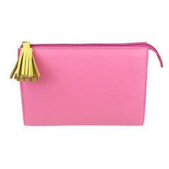 Necessaire Louise M Rosa Orquídea com Lima Liso Pronta Entrega