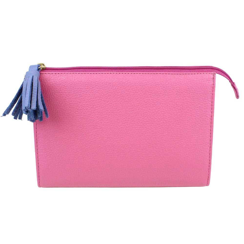 Necessaire Louise M Rosa Orquídea com Sky Pronta Entrega