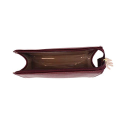 Necessaire Louise P Burgundy Liso com Rose Liso Pronta Entrega