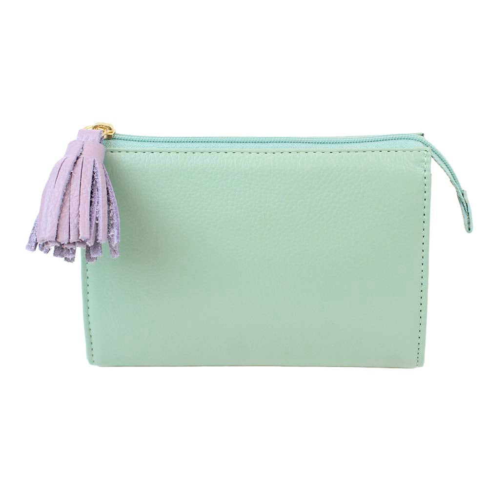 Necessaire Louise P Menta Liso com Lilás Liso Pronta Entrega