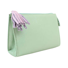 Necessaire Louise P Menta Liso com Lilás Liso Pronta Entrega