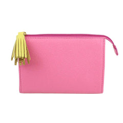 Necessaire Louise P Rosa Orquídea com Lima Liso Pronta Entrega