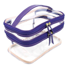 Necessaire Make Dupla Crystal Purple Pronta Entrega