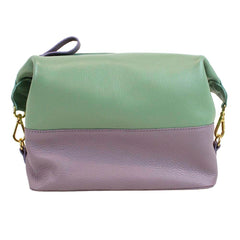 Necessaire Make Up Lilás Liso com Menta Liso Pronta Entrega