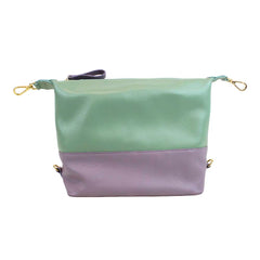 Necessaire Make Up Lilás Liso com Menta Liso Pronta Entrega