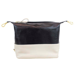 Necessaire Make Up Off White Lesard com Preto Paris Pronta Entrega