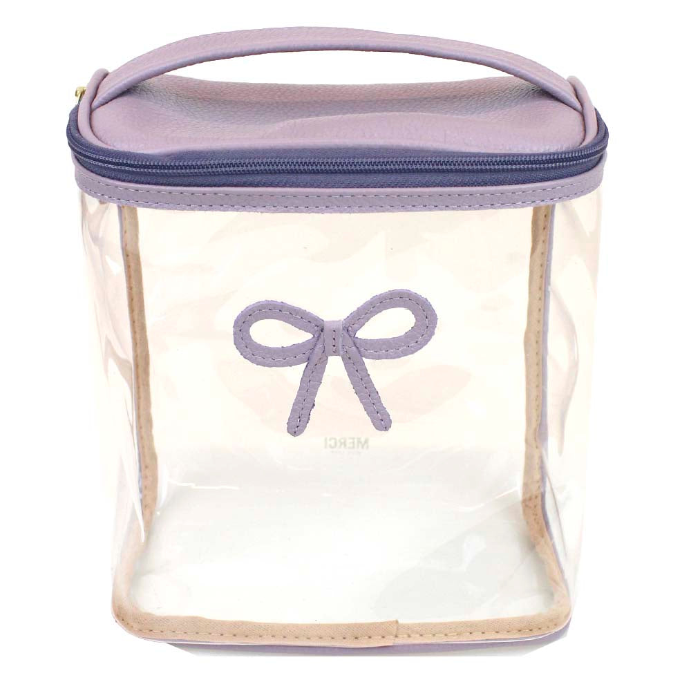Necessaire Mami Laço Rococó Lilás Liso Pronta Entrega