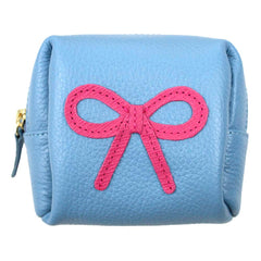 Necessaire Mami Mini Laço Rococó Aqua Liso com Pink Prada