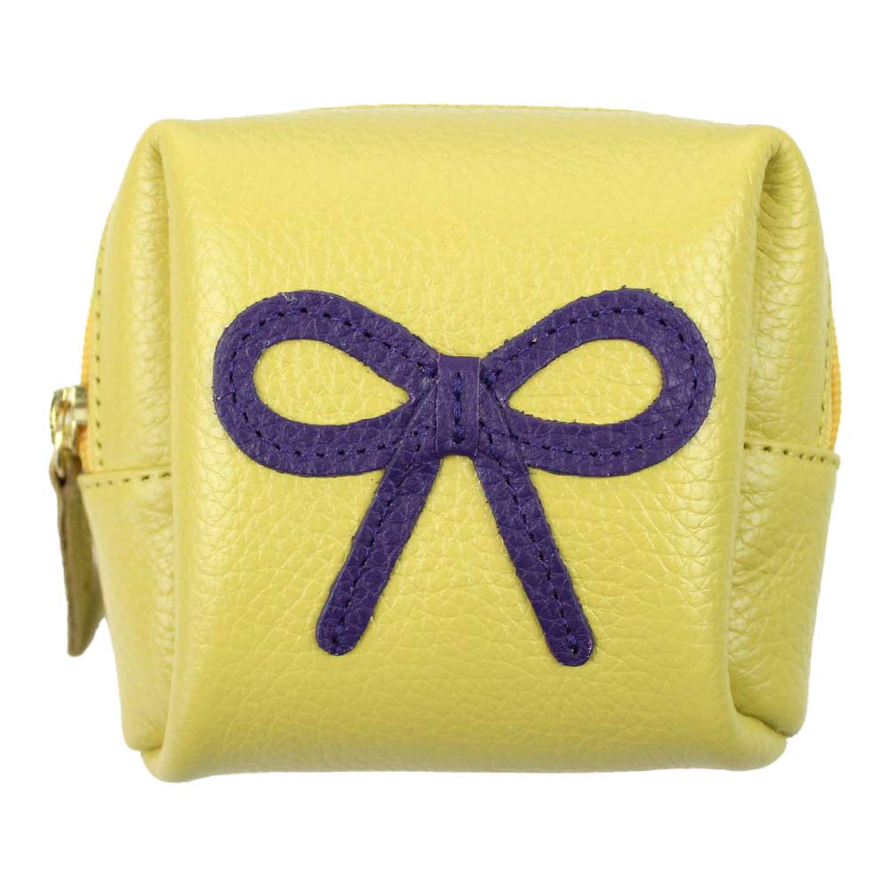 Necessaire Mami Mini Laço Rococó Lima Liso com Purple Pronta Entrega