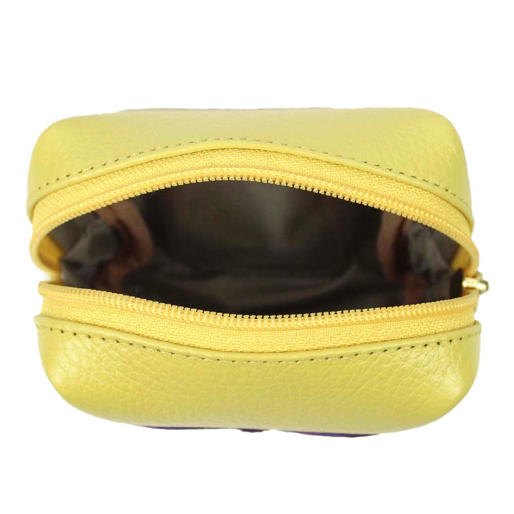 Necessaire Mami Mini Laço Rococó Lima Liso com Purple Pronta Entrega