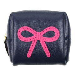 Necessaire Mami Mini Laço Rococó Marinho Liso com Pink Prada Pronta Entrega