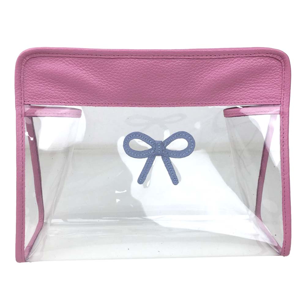 Necessaire Mami Pirâmide Laço Rococó Rosa Orquídea com Sky Pronta Entrega