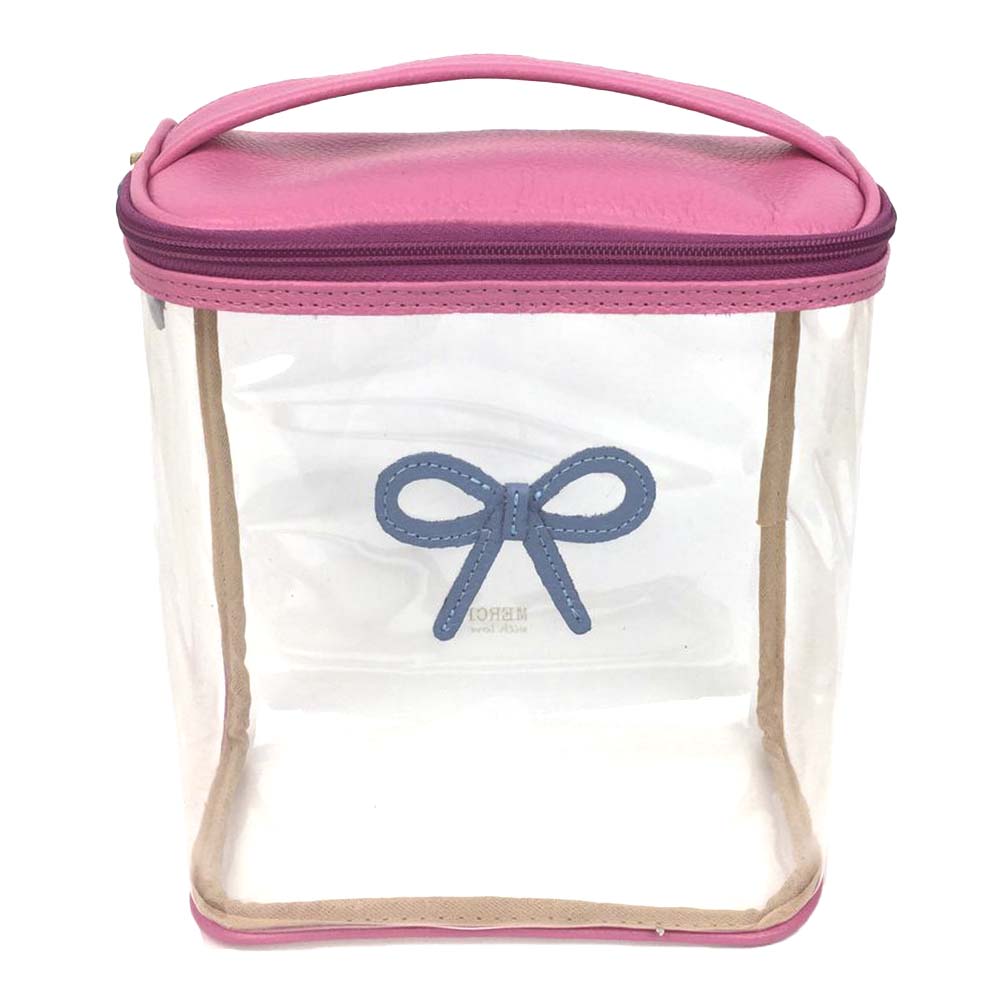 Necessaire Mami Laço Rococó em Couro e Vinil Personalizado