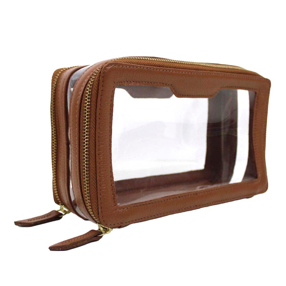 Necessaire Mini Crystal Caramelo Liso Pronta Entrega