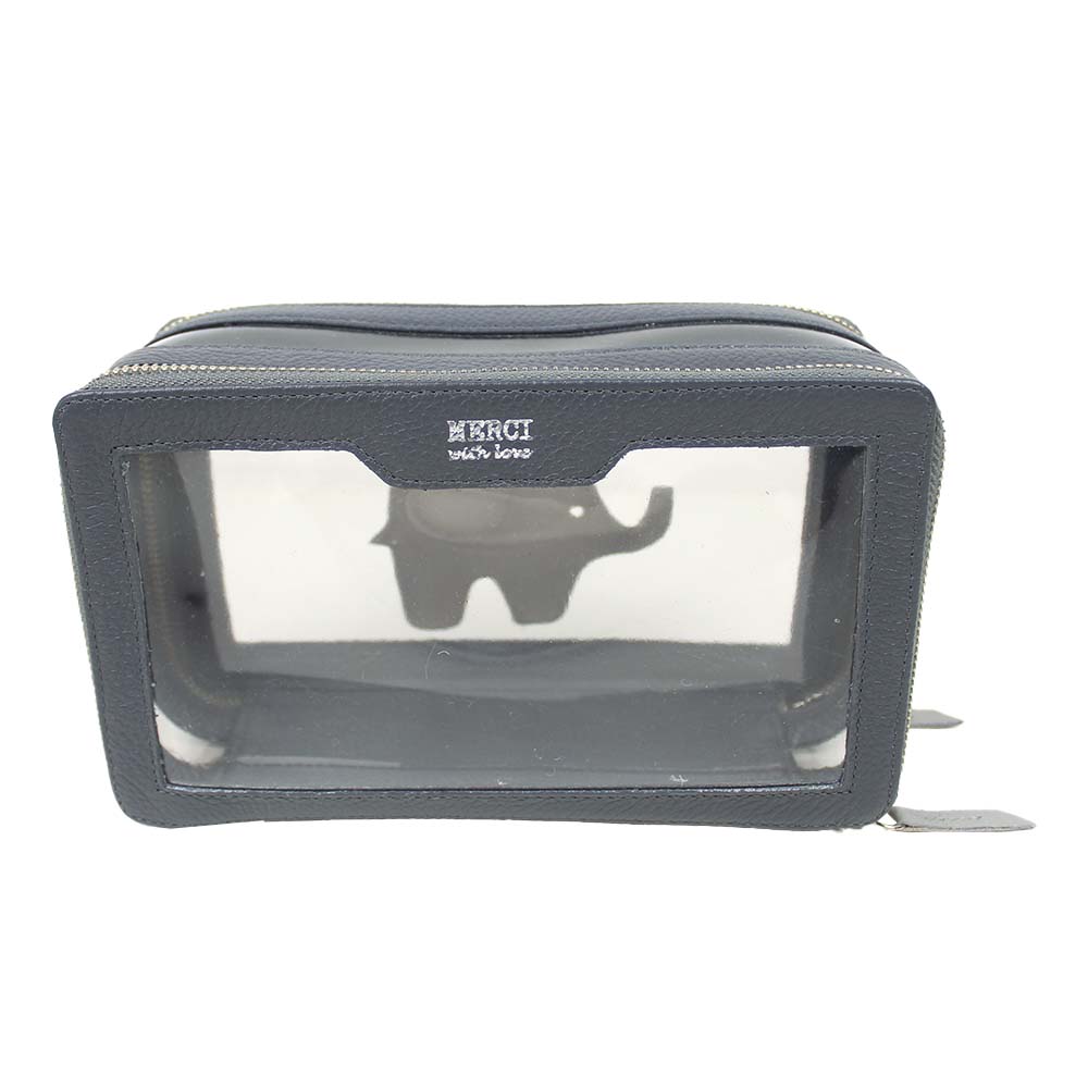 Necessaire Mini Crystal Little Elephant em Couro Personalizada