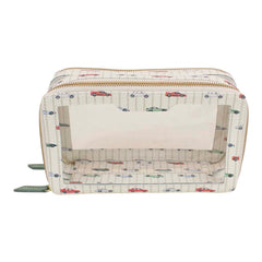 Necessaire Mini Crystal By Mariana Jabur Estampa Carros Couro Personalizada