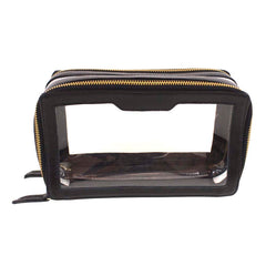 Necessaire Mini Crystal Preto Liso Pronta Entrega