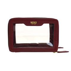 Necessaire Nano Crystal Burgundy Liso Pronta Entrega