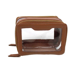 Necessaire Nano Crystal Caramelo Liso Pronta Entrega