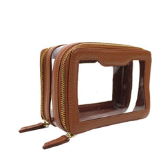 Necessaire Nano Crystal Caramelo Liso Pronta Entrega
