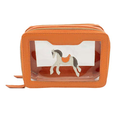 Necessaire Nano Crystal Cavalo Joca em Couro e Vinil Personalizada