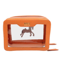 Necessaire Nano Crystal Cavalo Joca em Couro e Vinil Personalizada