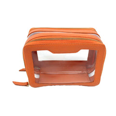 Necessaire Nano Crystal Tangerina Liso Pronta Entrega