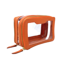 Necessaire Nano Crystal Tangerina Liso Pronta Entrega