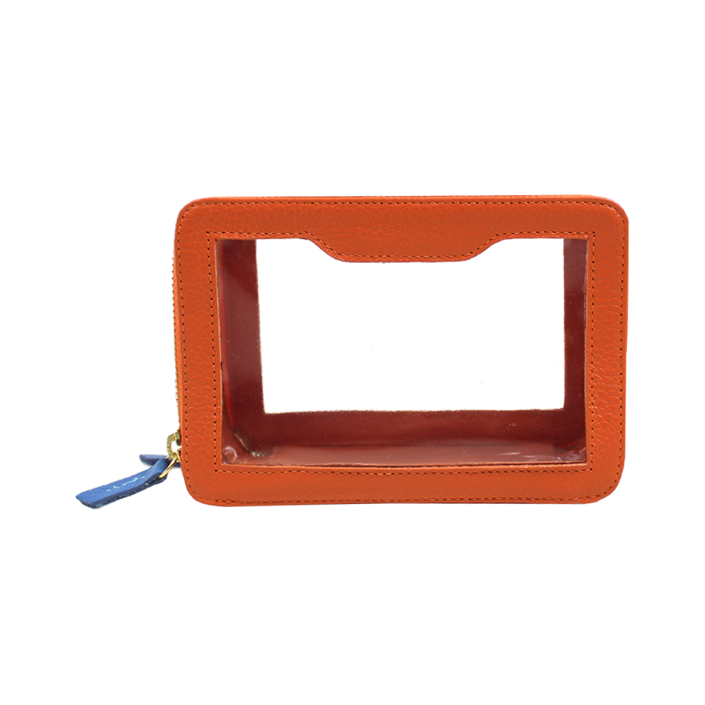Necessaire Nano Crystal em Couro e Vinil Personalizada