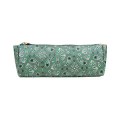 Necessaire Norah P Estampa Paisley Verde Pronta Entrega