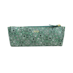 Necessaire Norah P Estampa Paisley Verde Pronta Entrega