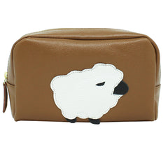 Necessaire Ovelha M em Couro Personalizado