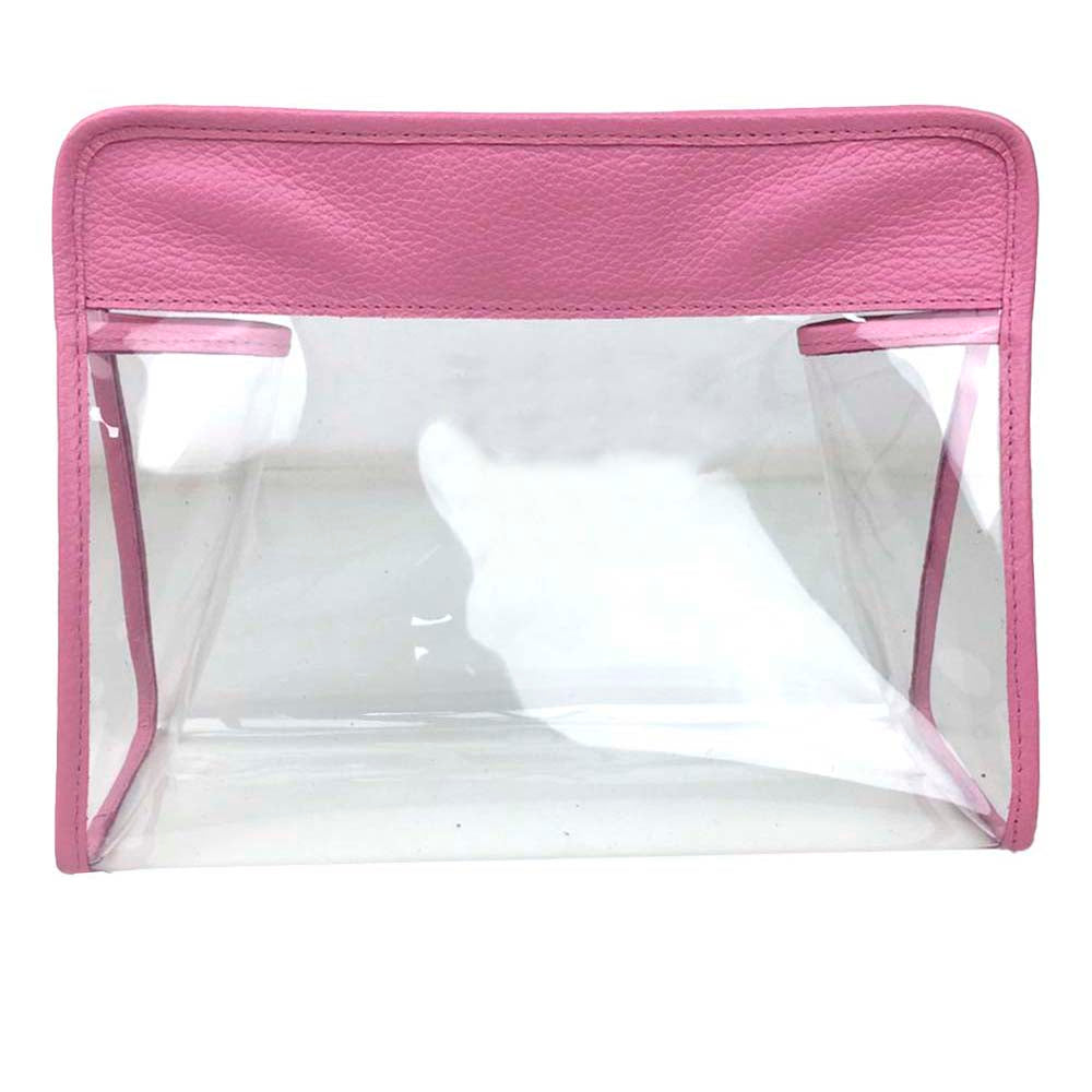 Necessaire Mami Pirâmide em Couro e Vinil personalizada