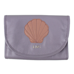 Necessaire Porta Laço Concha em Couro Personalizada