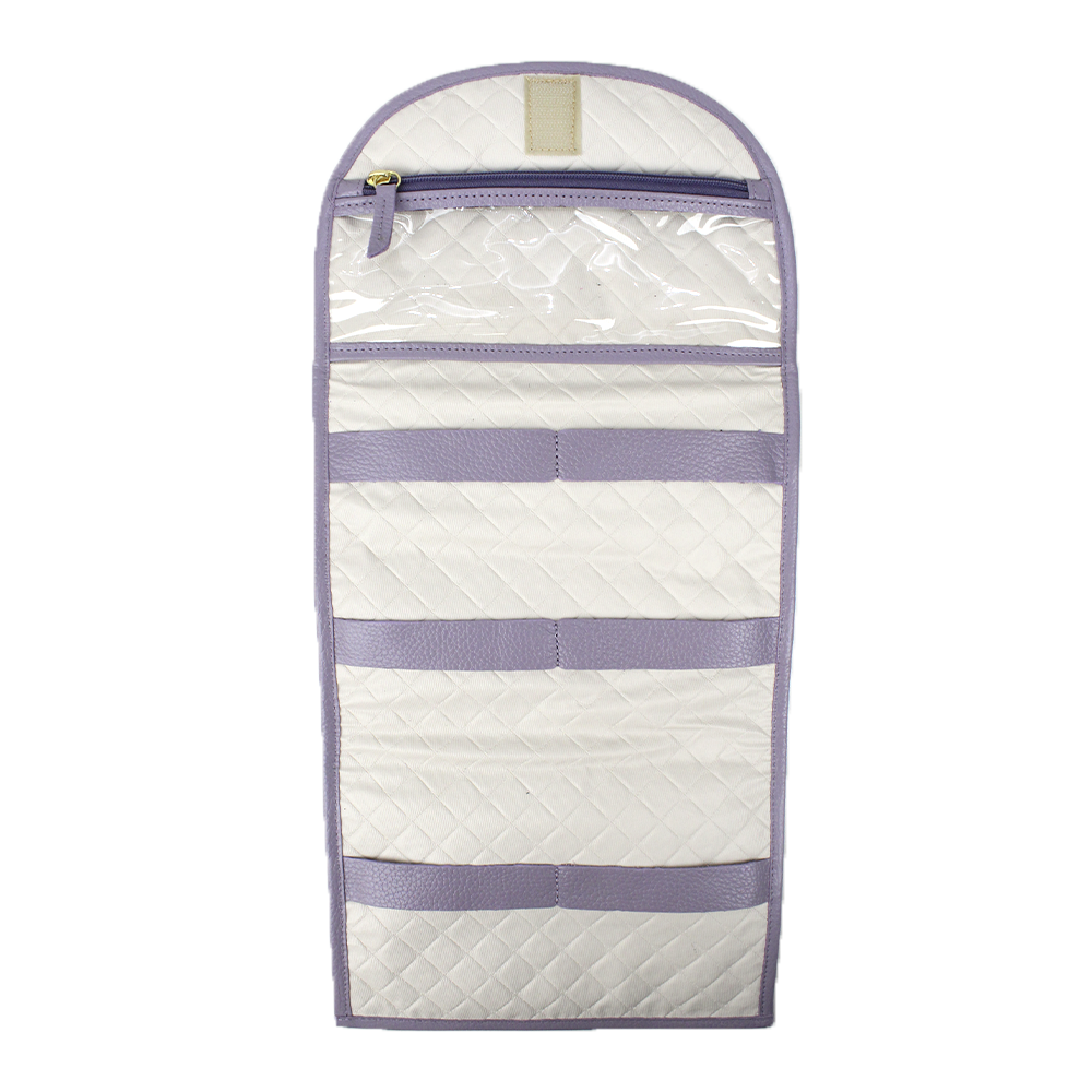 Necessaire Porta Laço Concha em Couro Personalizada