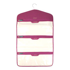 Porta Lingerie Cabide Fúcsia Liso com Esmeralda Pronta Entrega