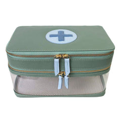Necessaire Remédio Jumbo Jade com Azul Bebê e Beach Pronta Entrega