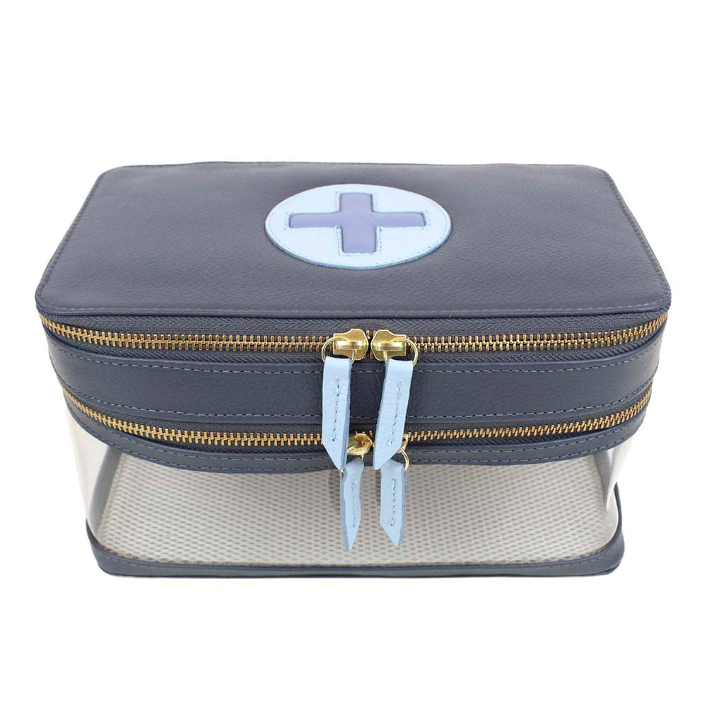 Necessaire Remédio Jumbo Oceano com Azul Bebé e Sky Pronta Entrega