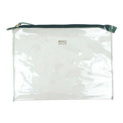 Necessaire Crystal Retangular Esmeralda Pronta Entrega