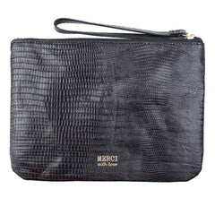 Necessaire Travel Preto Paris com Preto Liso Pronta Entrega