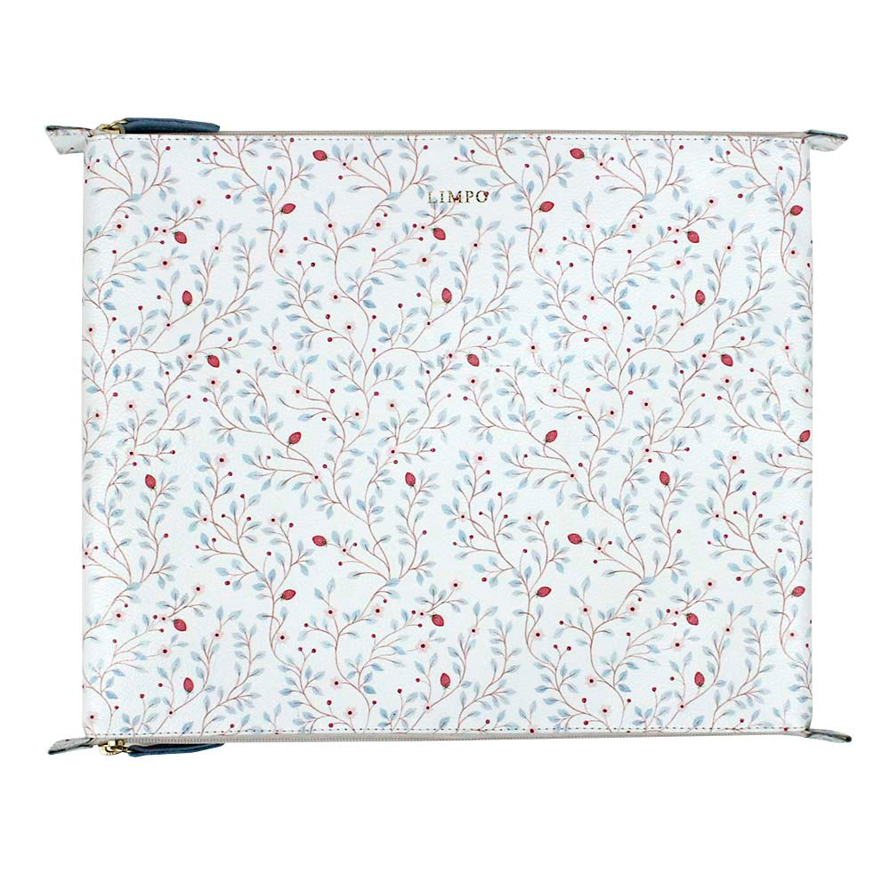 Necessaire Trocas Estampa Blossom Tecido com Sky  Pronta Entrega