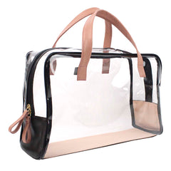Necessaire Vicky G em Vinil e Couro Personalizada