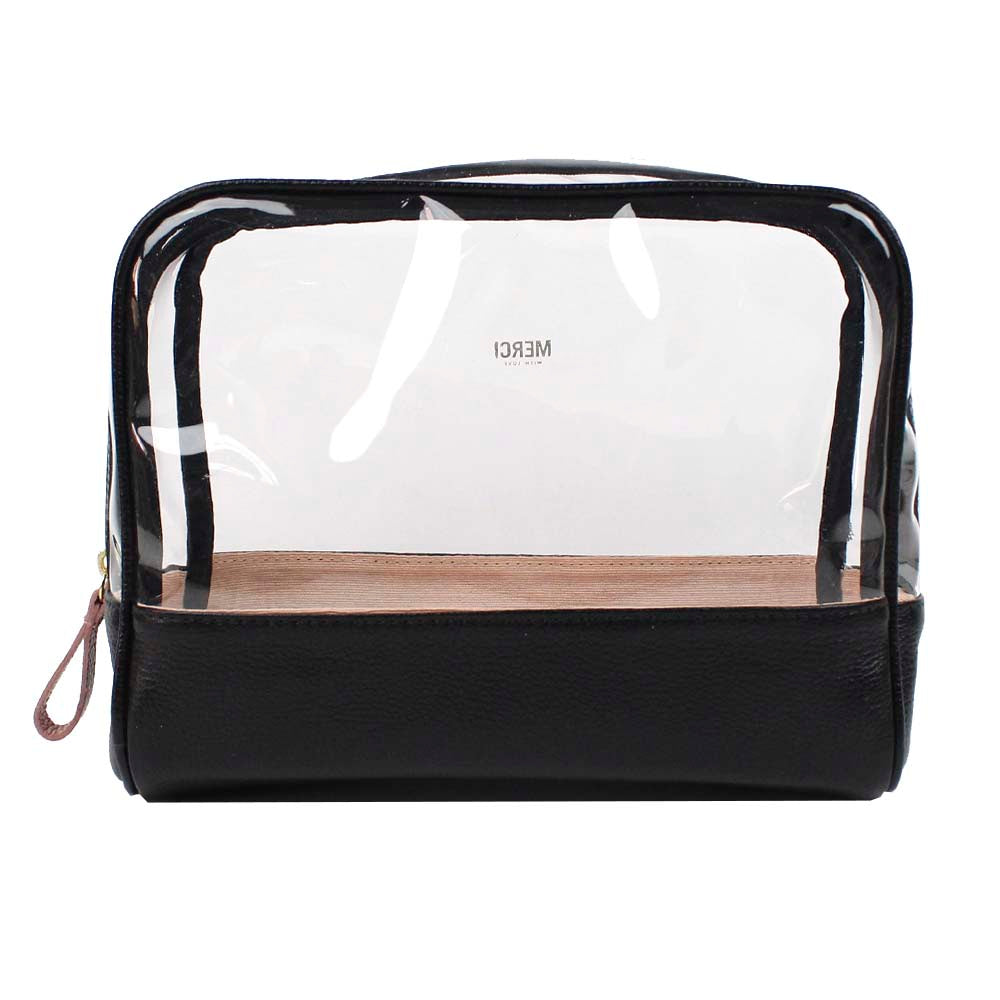 Necessaire Vicky M em Vinil e Couro Personalizada