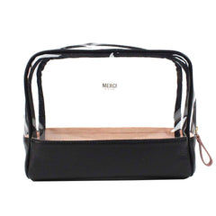 Necessaire Vicky M em Vinil e Couro Personalizada
