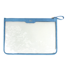 Pasta A4 Crystal Aqua Lesard Pronta Entrega