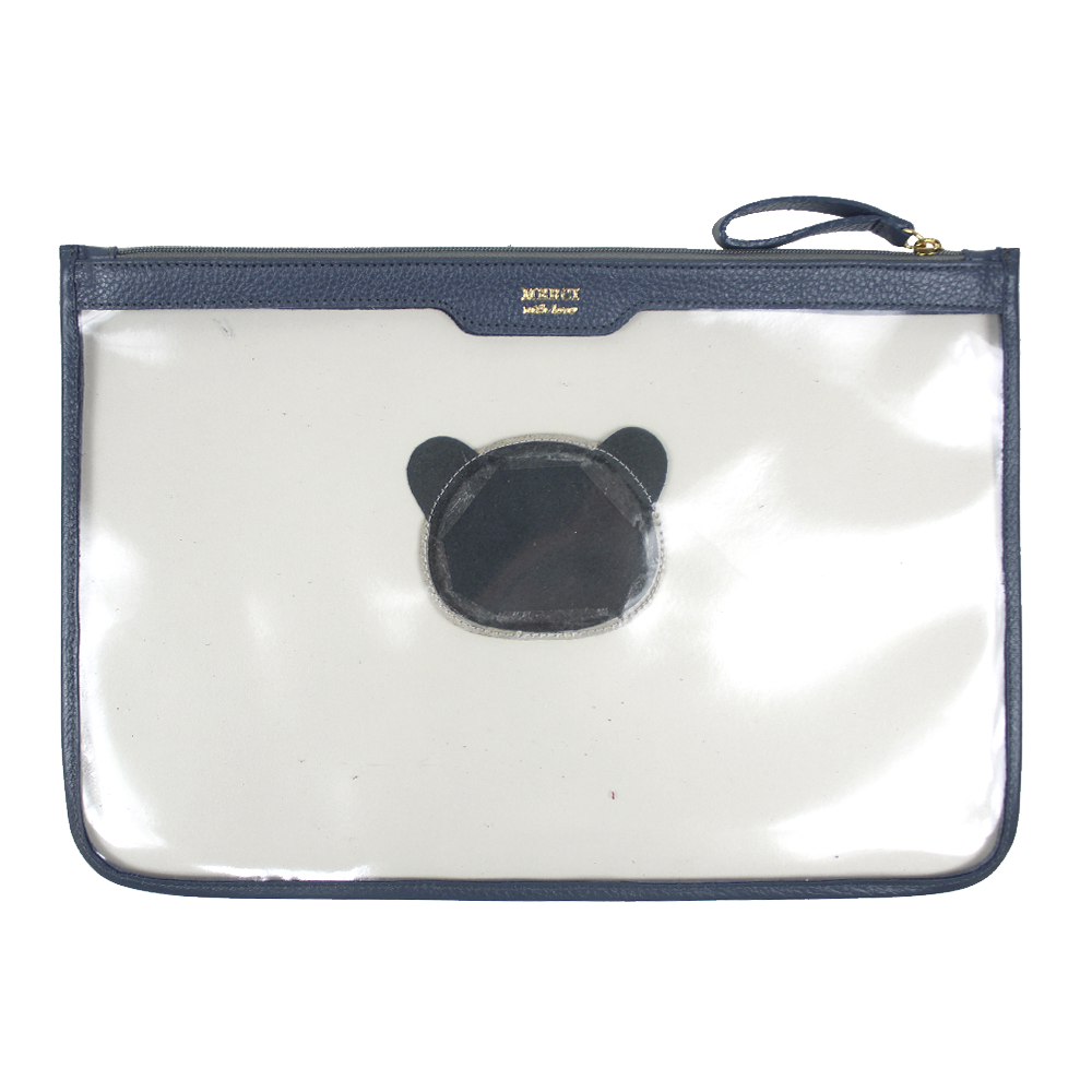 Pasta A4 Crystal Little Panda em Couro e Vinil Personalizada