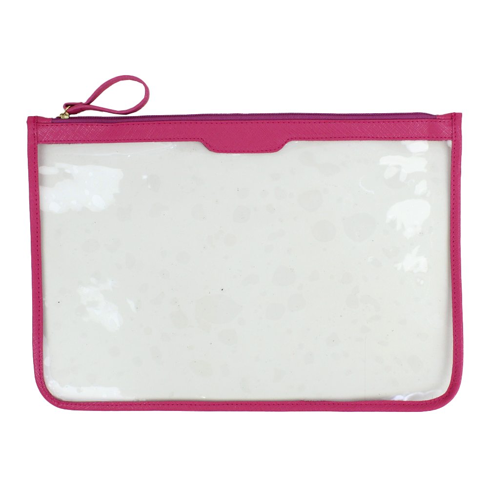 Pasta A4 Crystal Pink Prada Pronta Entrega